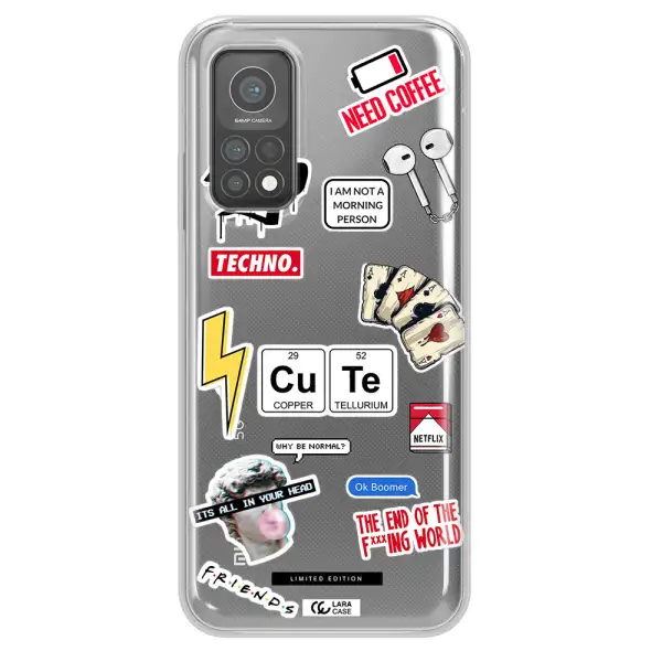 Cute Xiaomi Mi 10 T Pro Clear TPU Case