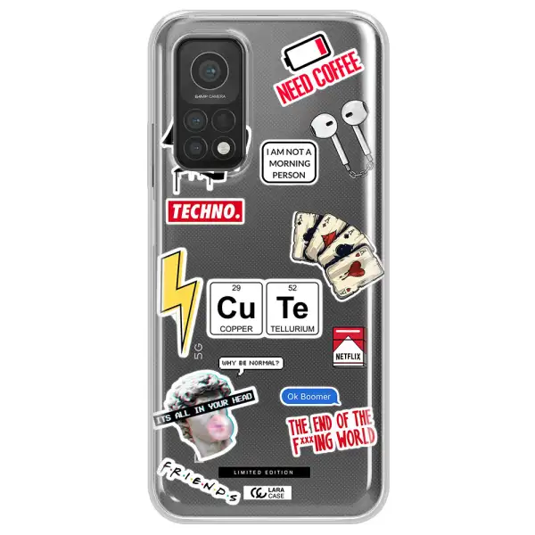 Cute Xiaomi Mi 10T Clear TPU Case