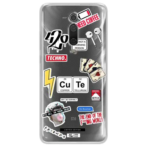 Cute Xiaomi Mi 9T Clear TPU Case