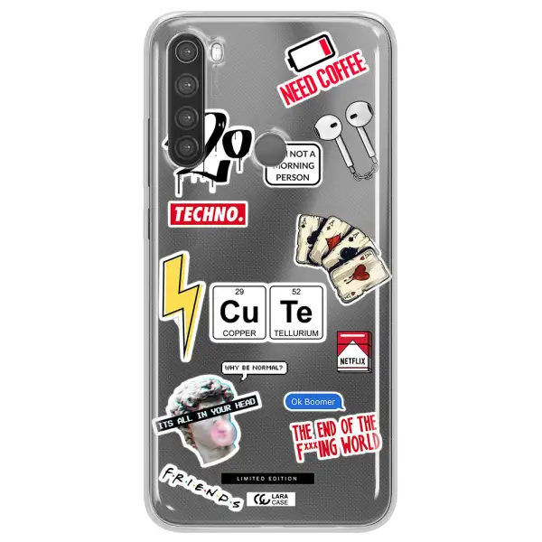 Cute Xiaomi Note 8 Clear TPU Case