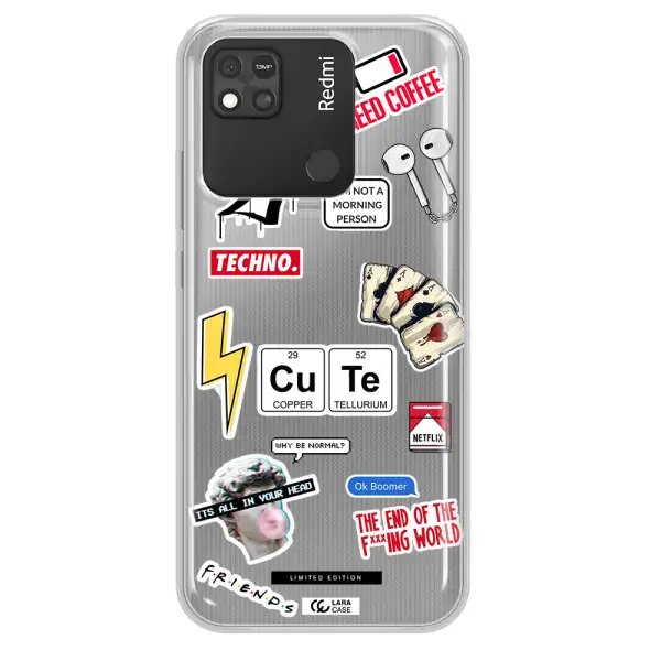 Cute Xiaomi Redmi 10A Clear TPU Case
