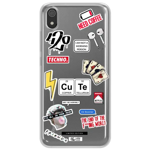 Cute Xiaomi Redmi 7A Clear TPU Case