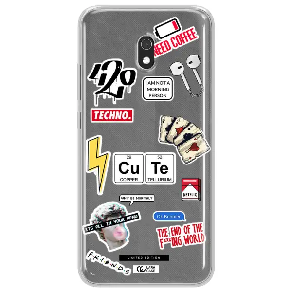 Cute Xiaomi Redmi 8A Clear TPU Case