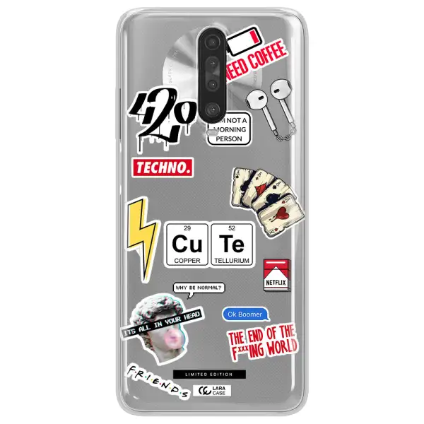 Cute Xiaomi Redmi K30 Clear TPU Case