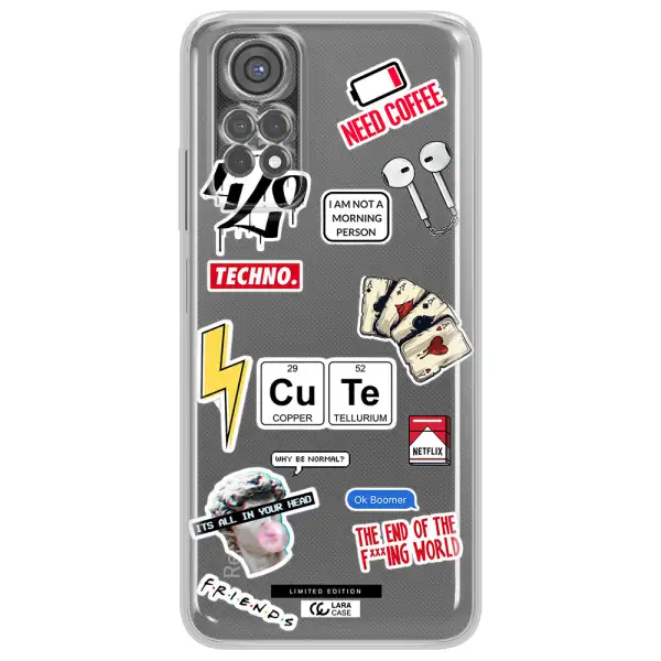 Cute Xiaomi Redmi Note 11S Clear Tpu Case