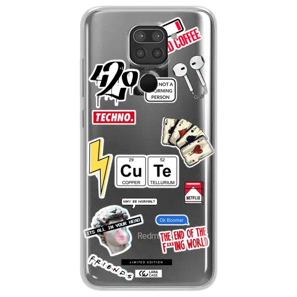 Cute Xiaomi Redmi Note 9 Clear TPU Case