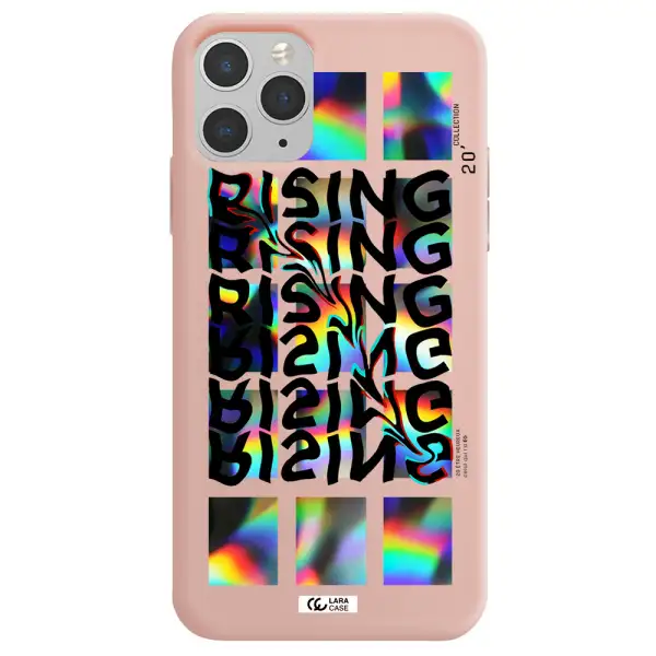 Rising Apple iPhone 11 pro Silicone pastel pink Case