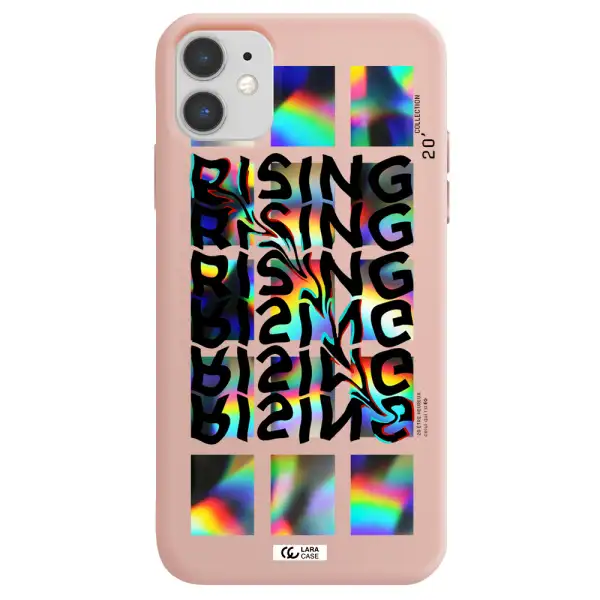 Rising Apple iPhone 11 Silicone pastel pink Case
