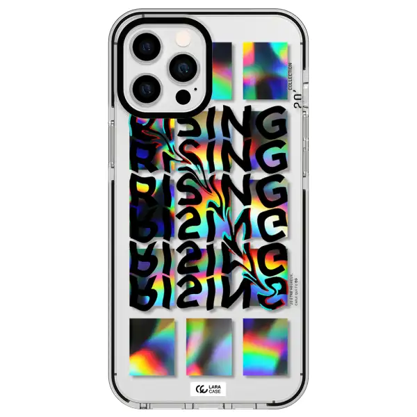 Rising Apple iPhone 12 pro max impact black border Case