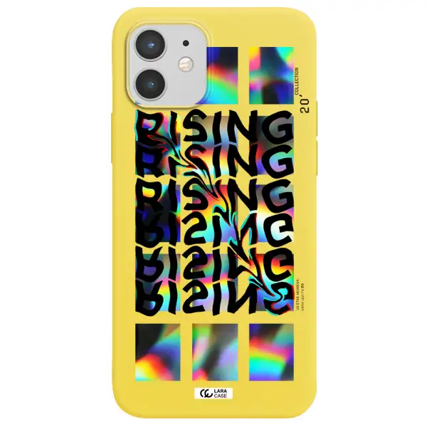 Rising Apple iPhone 12 Silicone canary yellow Case