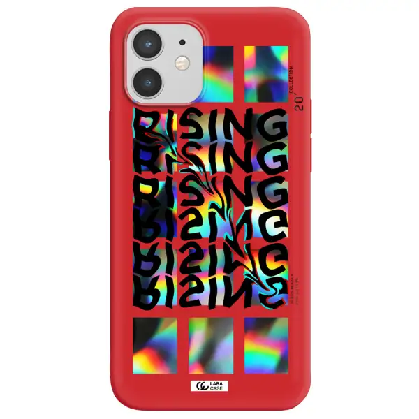 Rising Apple iPhone 12 Silicone Imperial Red Case