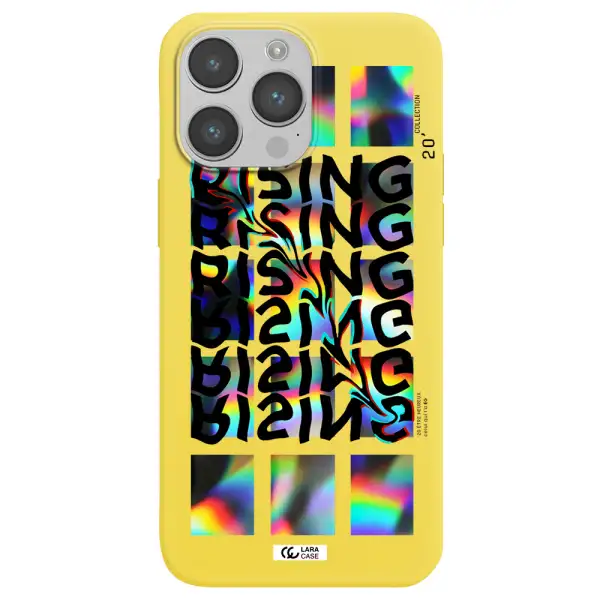 Rising Apple iPhone 14 pro max Silicone canary yellow Case