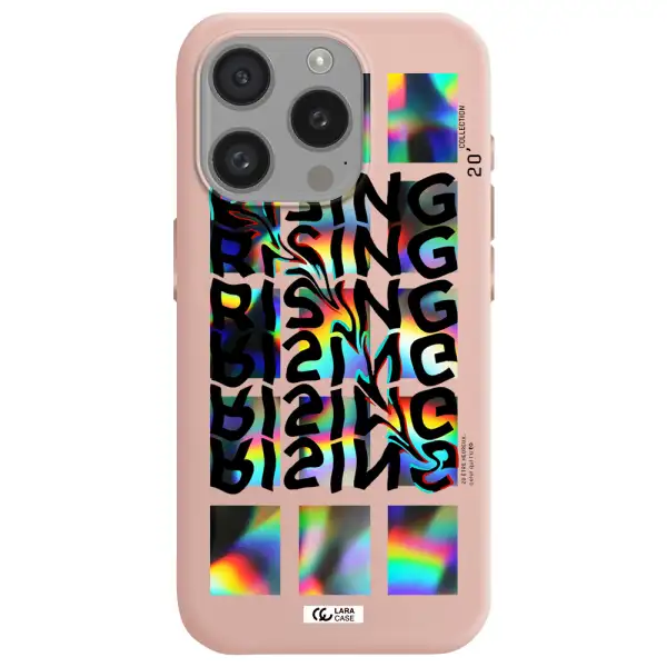 Rising Apple Iphone 15 Pro Silicone Pastel Pink Case