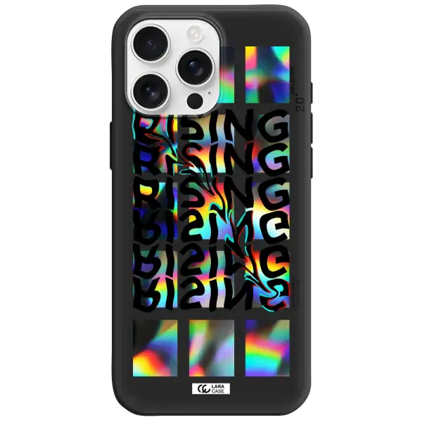 Rising Apple Iphone 16 Pro Max Silicone Black Case