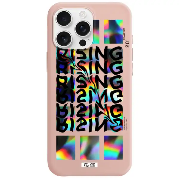 Rising Apple Iphone 16 Pro Max Silicone Pastel Pink Case