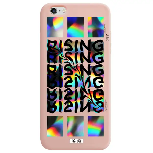 Rising Apple iPhone 6 plus Silicone pastel pink Case
