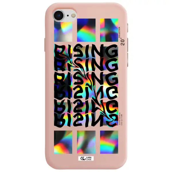Rising Apple iPhone se 2020 Silicone pastel pink Case