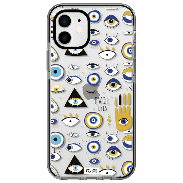 Evil Eyes Apple iPhone 11 impact black border Case