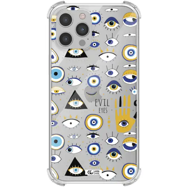Evil Eyes Apple iPhone 12 pro Clear PC Case