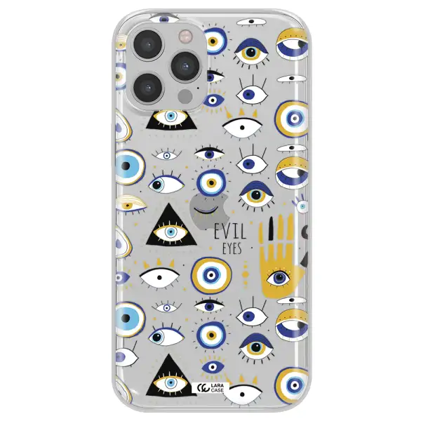 Evil Eyes Apple iPhone 12 pro Clear TPU Case