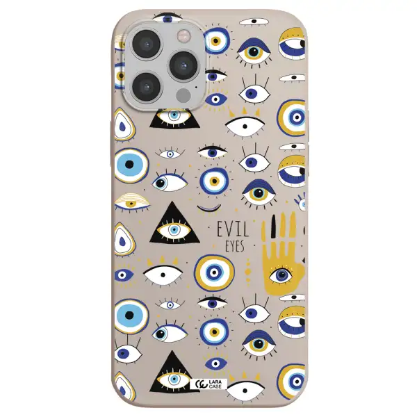 Evil Eyes Apple iPhone 12 pro Silicone Stone Case
