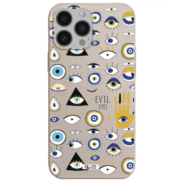 Evil Eyes Apple iPhone 13 Pro Silicone Stone Case