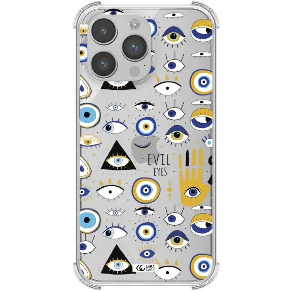 Evil Eyes Apple iPhone 14 pro Clear PC Case