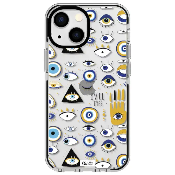 Evil Eyes Apple iPhone 15 impact black border Case