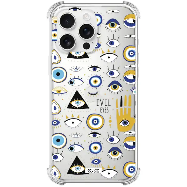 Evil Eyes Apple Iphone 16 Pro Max Clear Pc Case