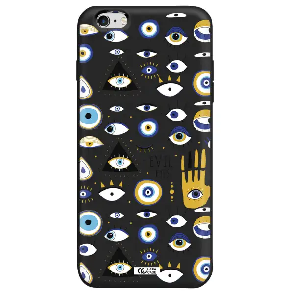 Evil Eyes Apple iPhone 6 s plus Silicone black Case