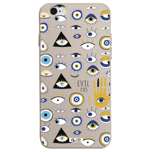 Evil Eyes Apple iPhone 6 Silicone Stone Case