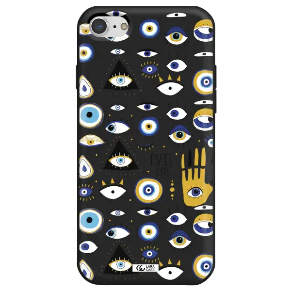 Evil Eyes Apple iPhone 7 Silicone black Case