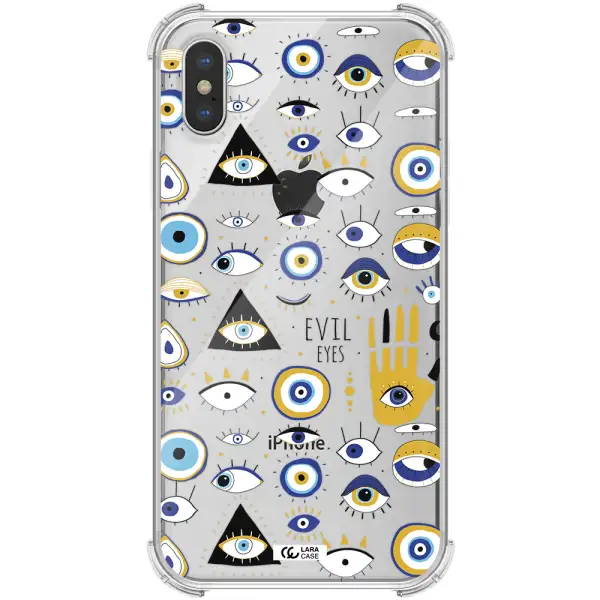 Evil Eyes Apple iPhone XS max Clear PC Case
