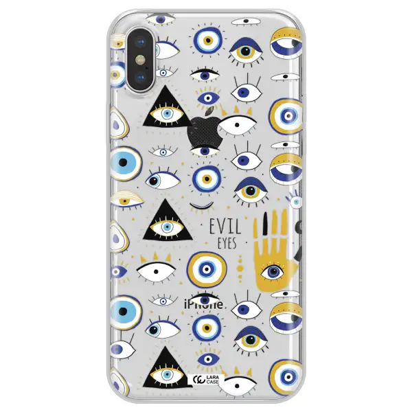 Evil Eyes Apple iPhone XS max Clear TPU Case