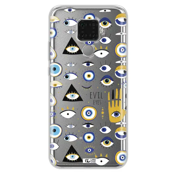 Evil Eyes Huawei Mate 30 Lite Clear TPU Case