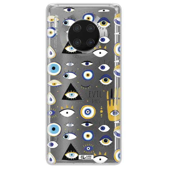 Evil Eyes Huawei Mate 30 Pro Clear TPU Case
