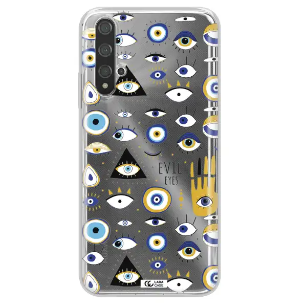 Evil Eyes Huawei Nova 5t Clear TPU Case