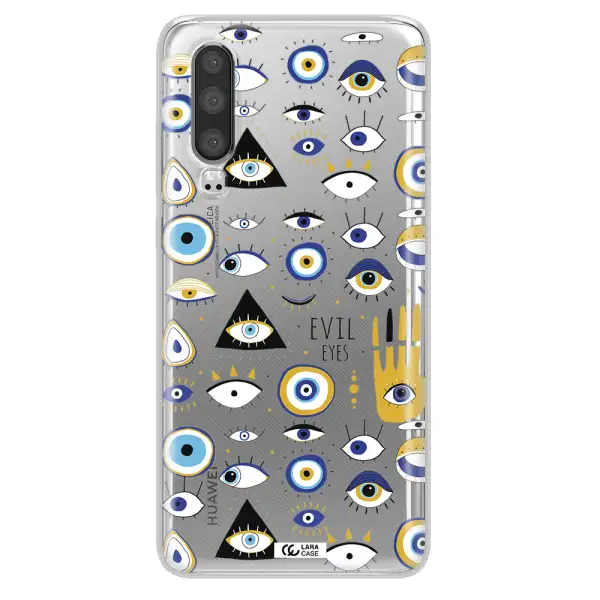 Evil Eyes Huawei P30 Clear TPU Case