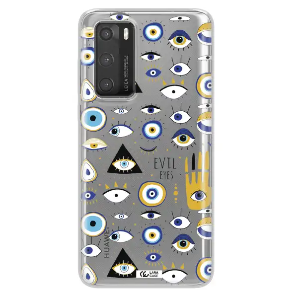 Evil Eyes Huawei P40 Clear TPU Case