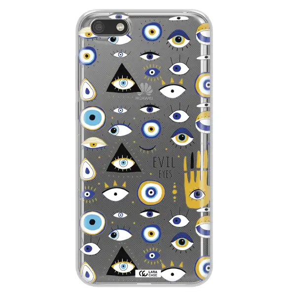 Evil Eyes Huawei Y5 2018 Clear TPU Case