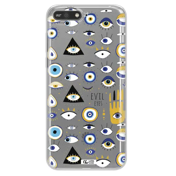 Evil Eyes Huawei Y6 2018 Clear TPU Case