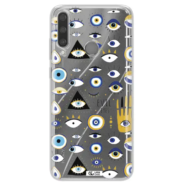 Evil Eyes Huawei Y6P Clear TPU Case