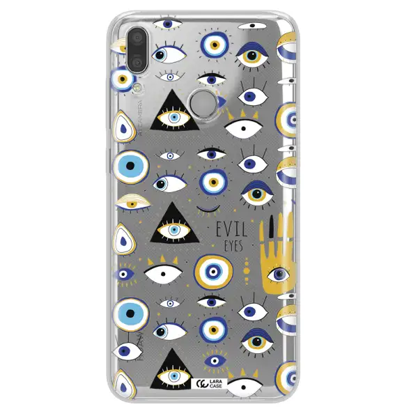 Evil Eyes Huawei Y7 2019 Clear TPU Case
