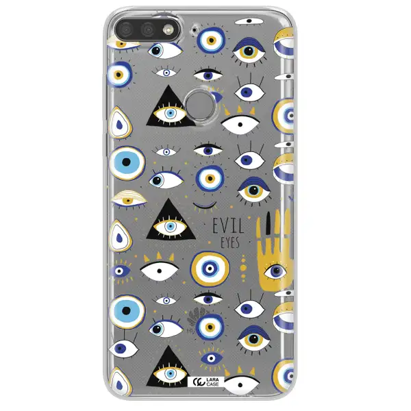 Evil Eyes Huawei Y7 Prime 2018 Clear TPU Case