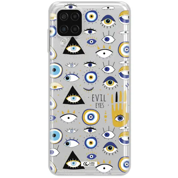 Evil Eyes Samsung A12 4g Clear TPU Case
