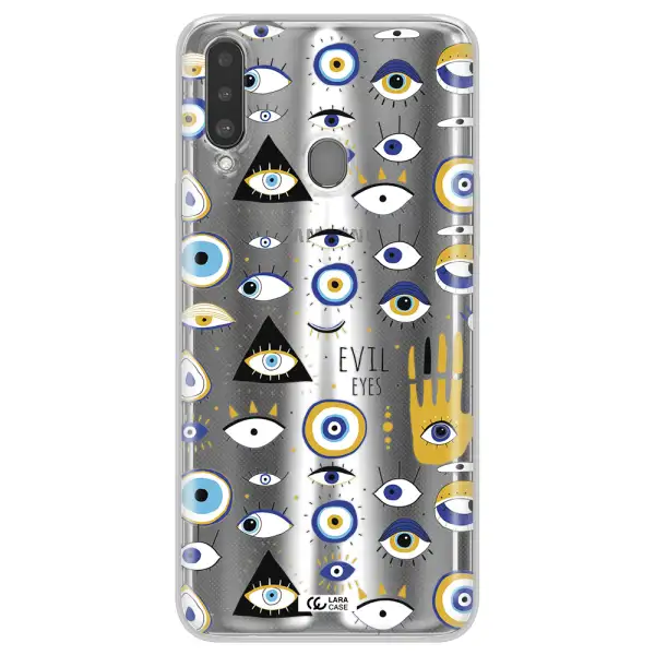 Evil Eyes Samsung A20S Clear TPU Case