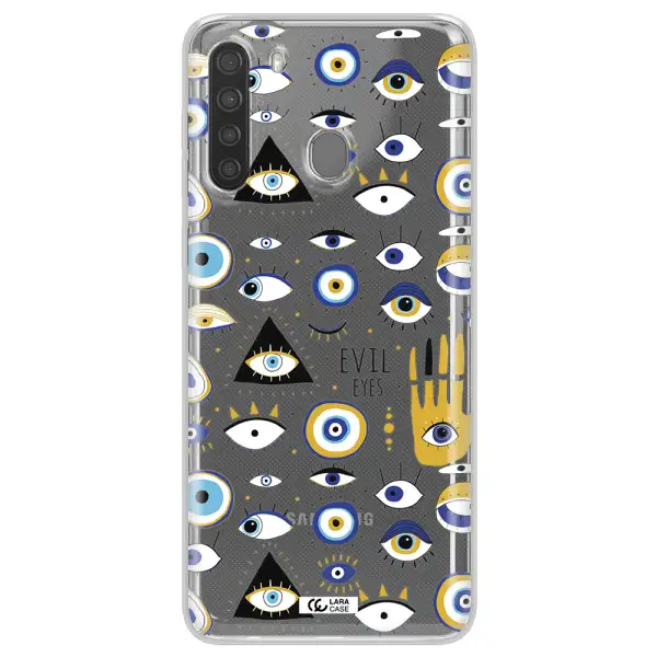 Evil Eyes Samsung A21 Clear TPU Case