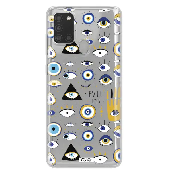 Evil Eyes Samsung A21S Clear TPU Case