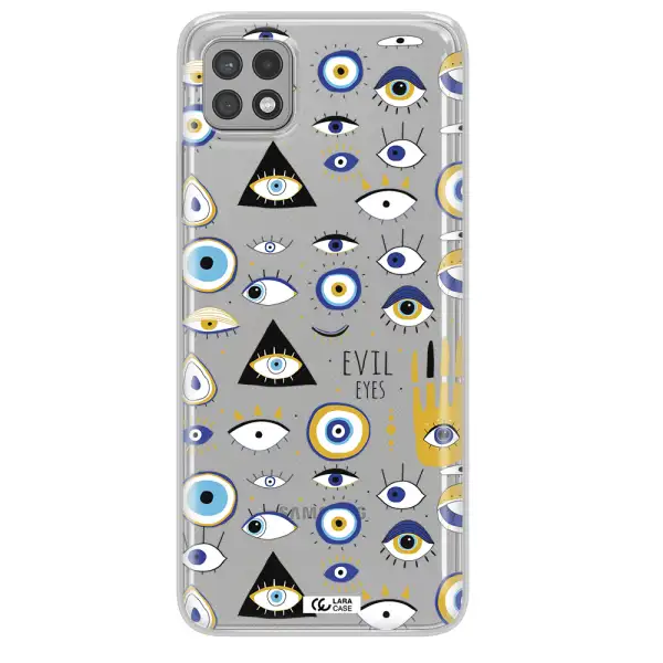 Evil Eyes Samsung A22 5g Clear TPU Case