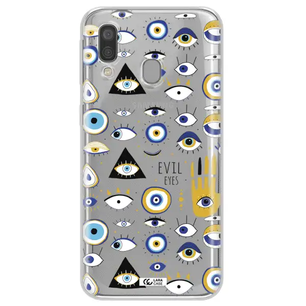 Evil Eyes Samsung A40 Clear TPU Case